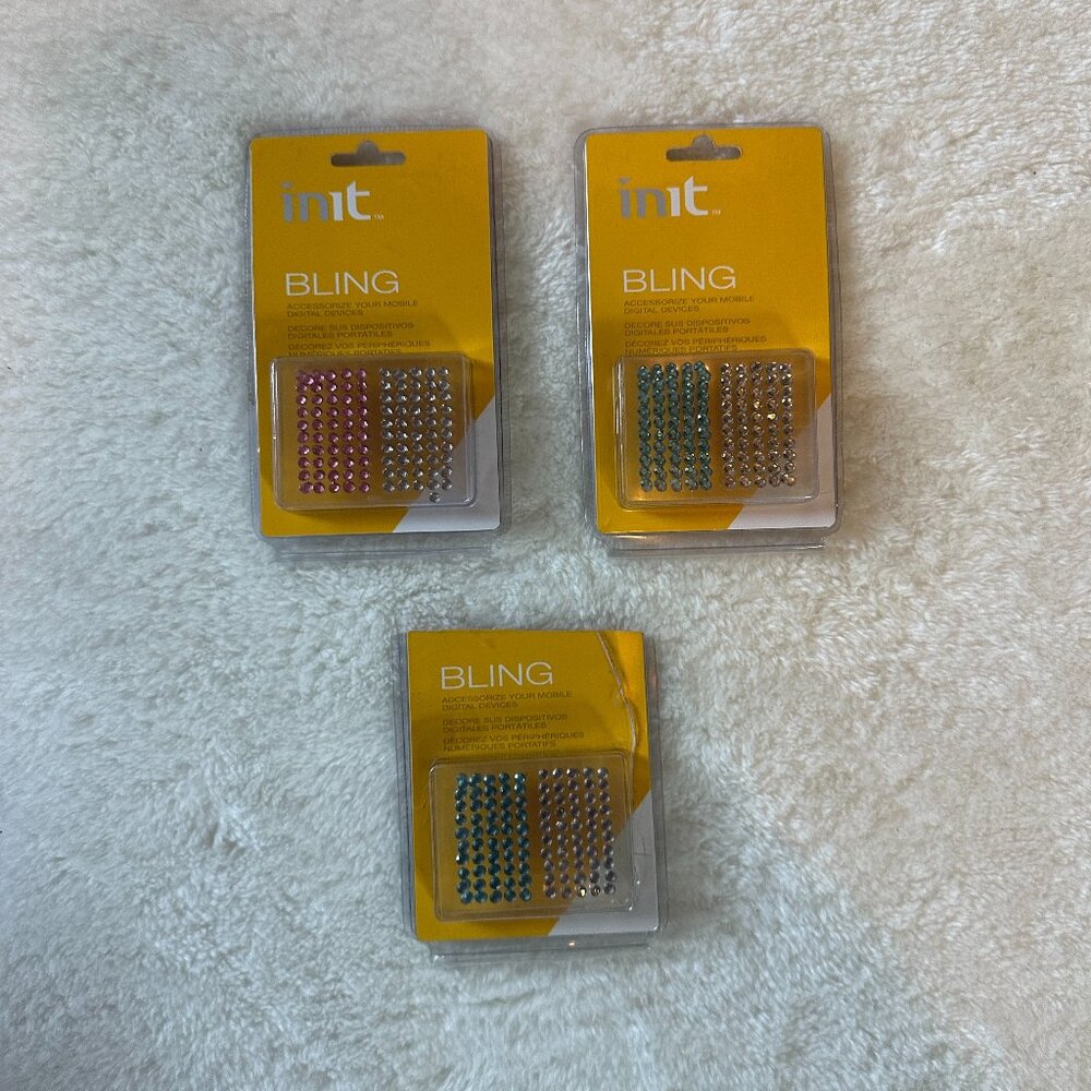 Y2K Vintage Rhinestone Bling Kit Lot Flatback Crystals Phone Digicam DIY